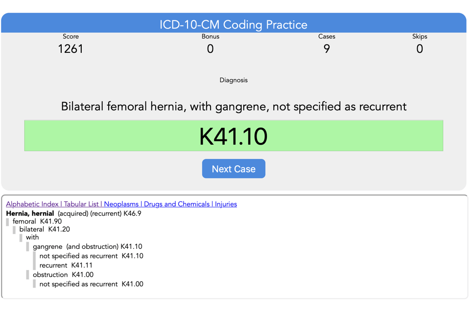 Medical Coding Practice